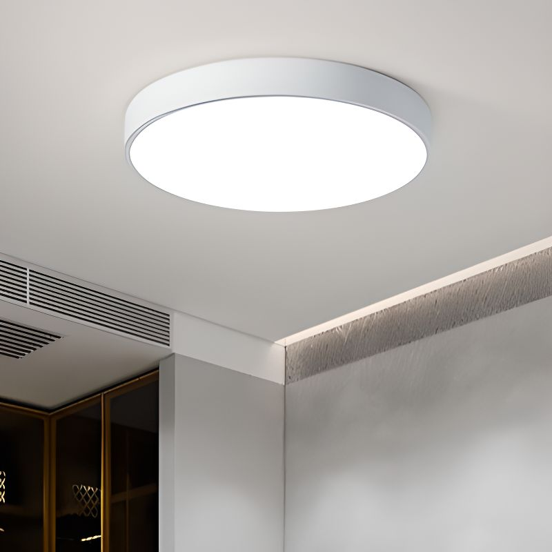 Elara Haus Sleek Round Ceiling Fixture - Modern LED Disk