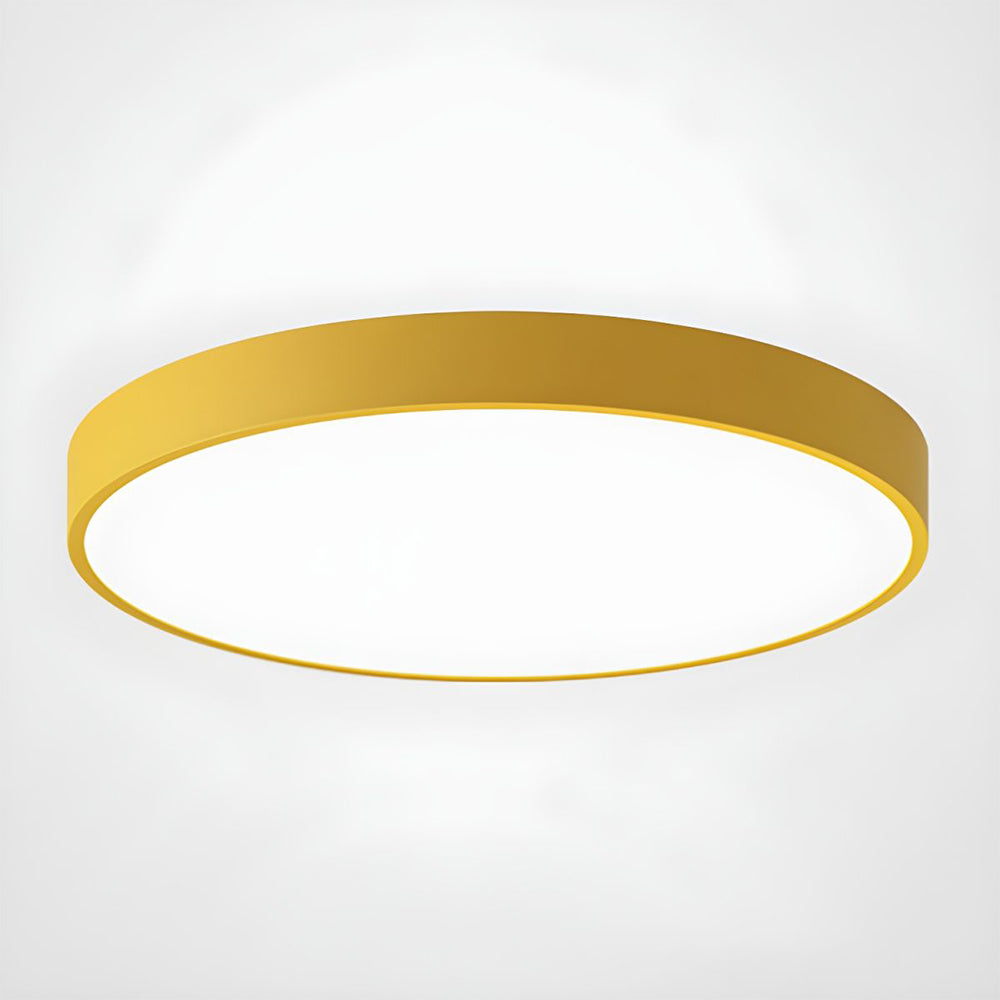 Elara Haus Sleek Round Ceiling Fixture - Modern LED Disk
