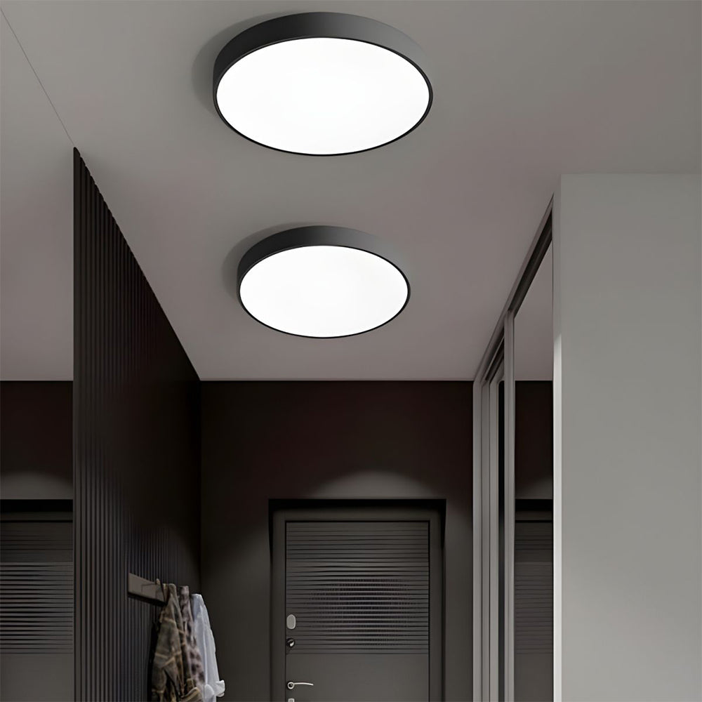 Elara Haus Sleek Round Ceiling Fixture - Modern LED Disk
