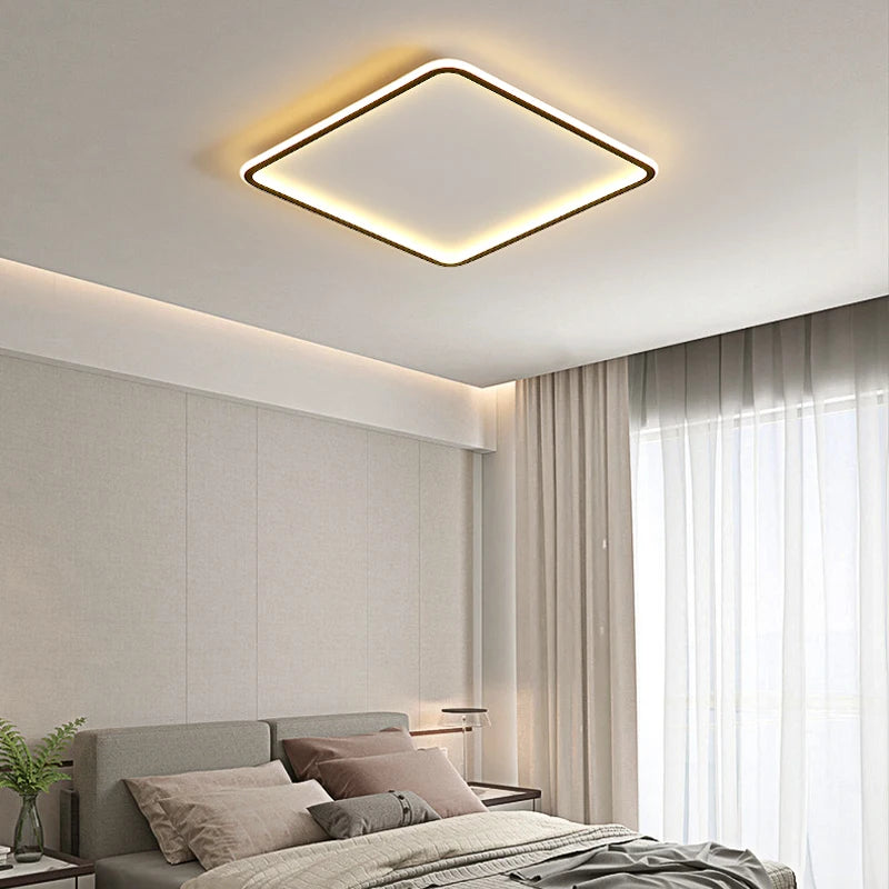 Modern square LED ceiling lamp – minimalist design 1