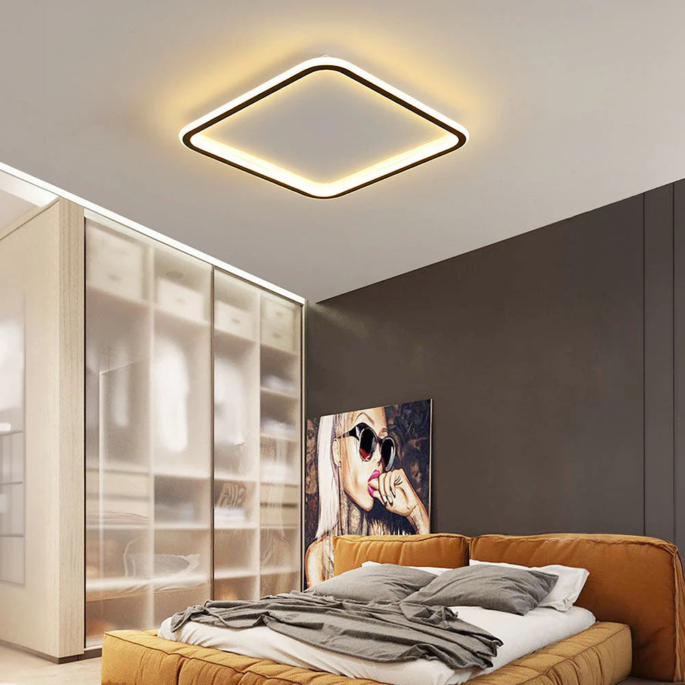 Modern square LED ceiling lamp – minimalist design 4