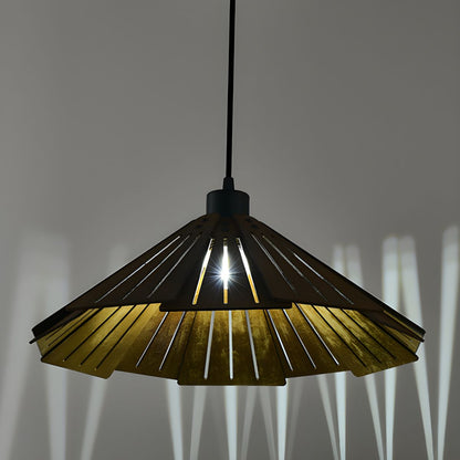 Takumièra - Wabi Sabi Wooden Cone Pendant Lamp 7