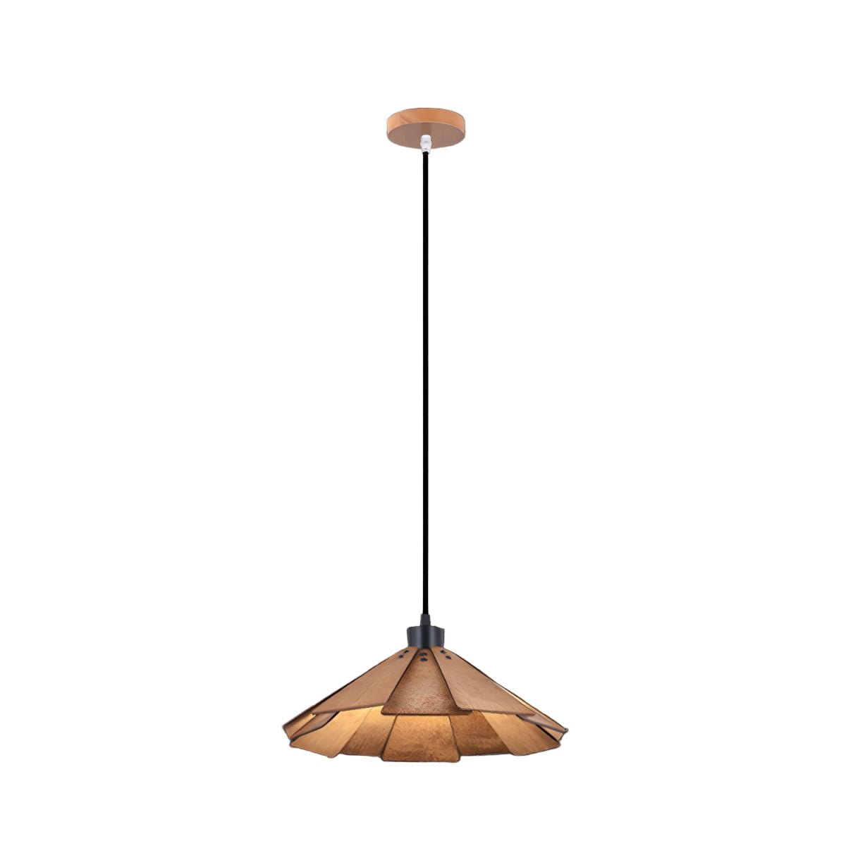 Takumièra - Wabi Sabi Wooden Cone Pendant Lamp 1