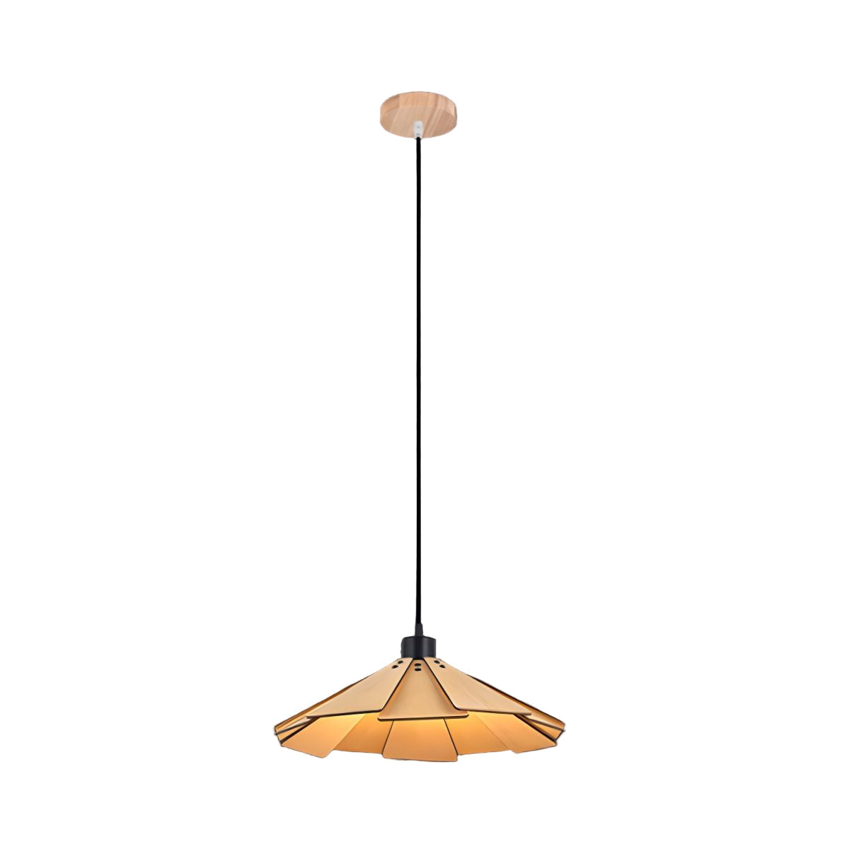 Takumièra - Wabi Sabi Wooden Cone Pendant Lamp 3