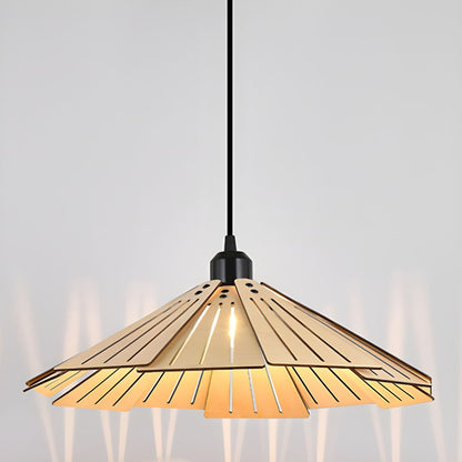Takumièra - Wabi Sabi Wooden Cone Pendant Lamp 4