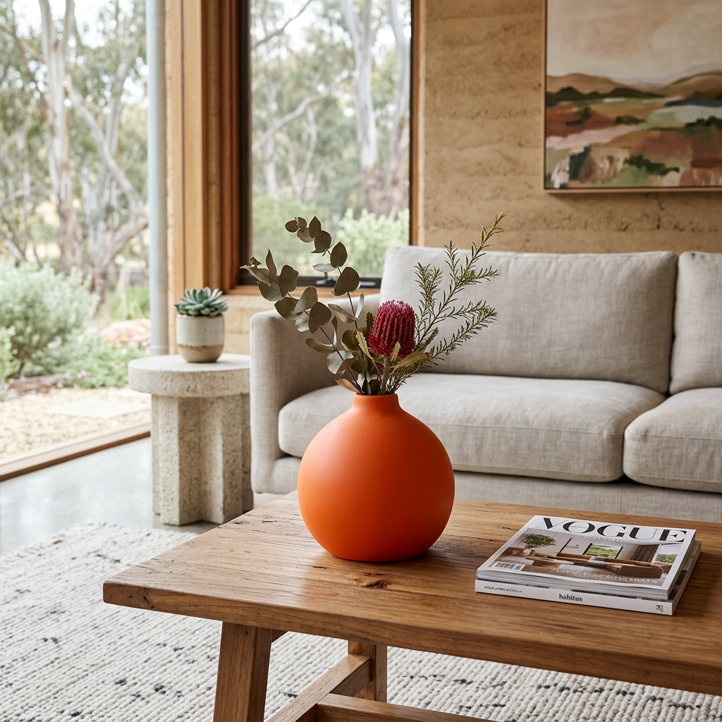 Elara Haus Small Decorative Ceramic Table Vase