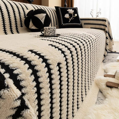Elara Haus Soft Tufted Couch Throw - Heritage Plush Velvet