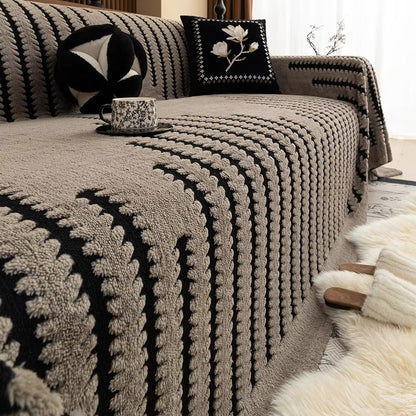 Elara Haus Soft Tufted Couch Throw - Heritage Plush Velvet