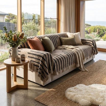 Elara Haus Soft Tufted Couch Throw - Heritage Plush Velvet