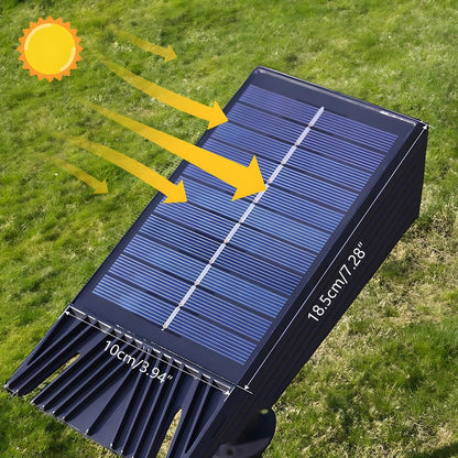 Waterproof LED Solar Multi-zoom Spot Light Landscape Lighting 6