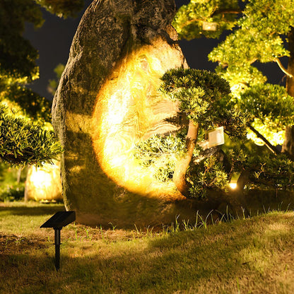 Waterproof LED Solar Multi-zoom Spot Light Landscape Lighting 5