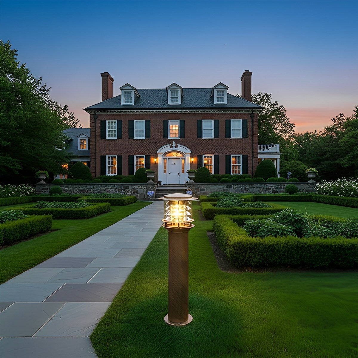 Waterproof Cylinder Tiered LED Outdoor Landscape Lighting 11
