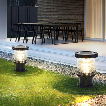 Waterproof Cylinder Tiered LED Outdoor Landscape Lighting 0