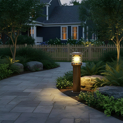 Waterproof Cylinder Tiered LED Outdoor Landscape Lighting 5