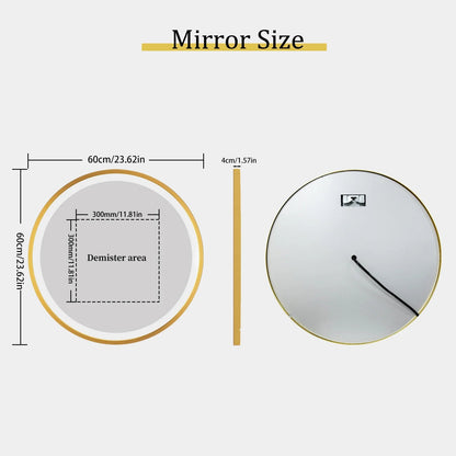 Round LED Mirror with Backlight and Touch Panel 5