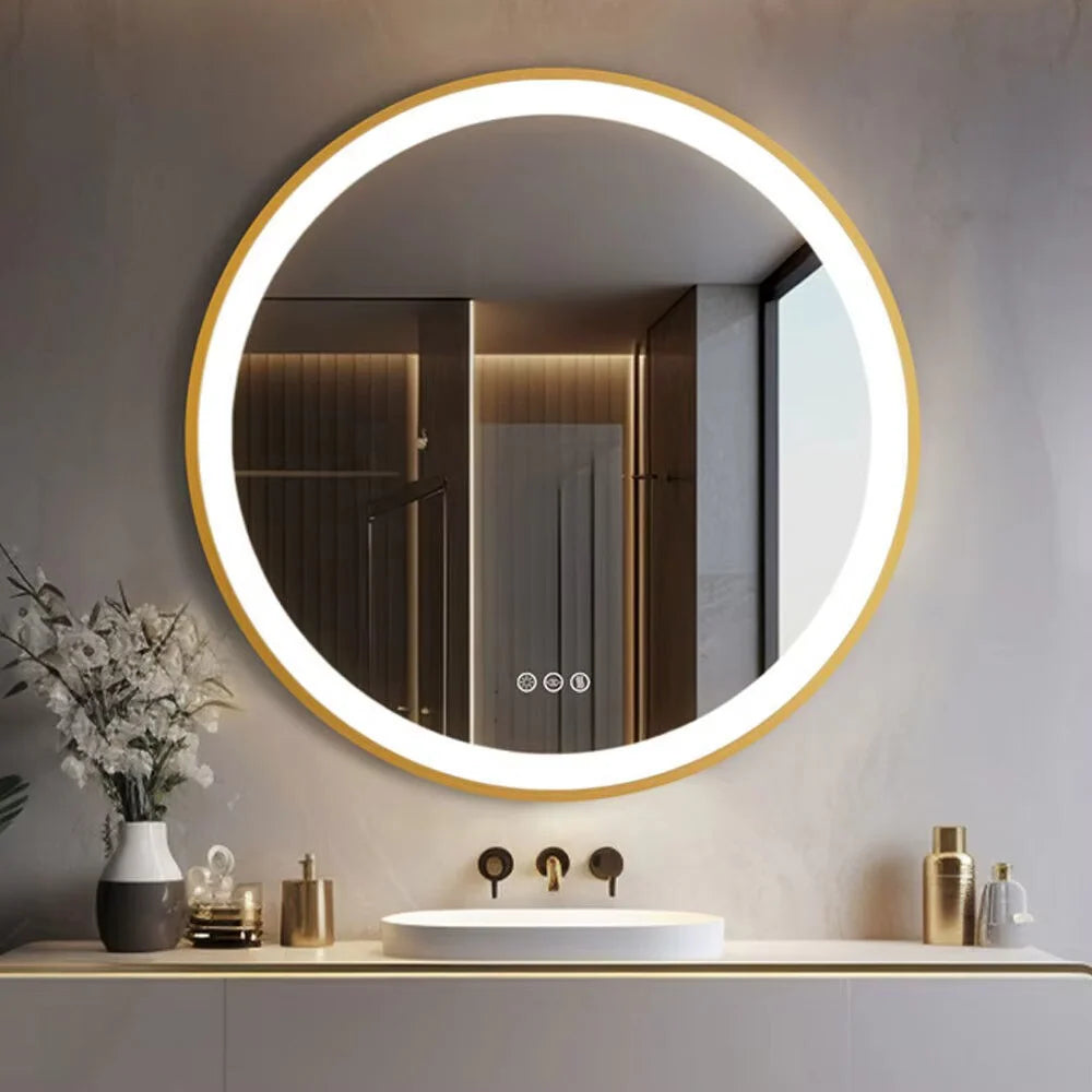 Round LED Mirror with Backlight and Touch Panel 6