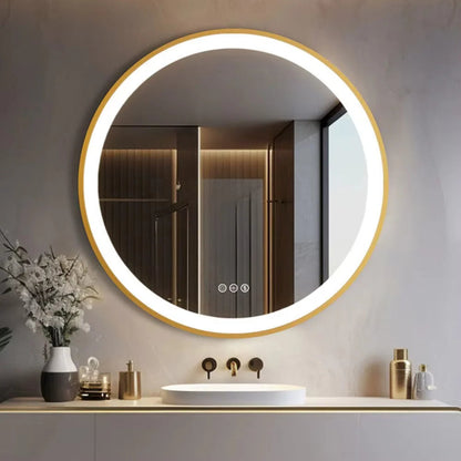 Round LED Mirror with Backlight and Touch Panel 6