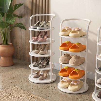 Elara Haus Space Saving Carbon Steel Shoe Rack