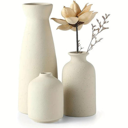 3 x Nordic Flower Vase Set | Ceramic 0