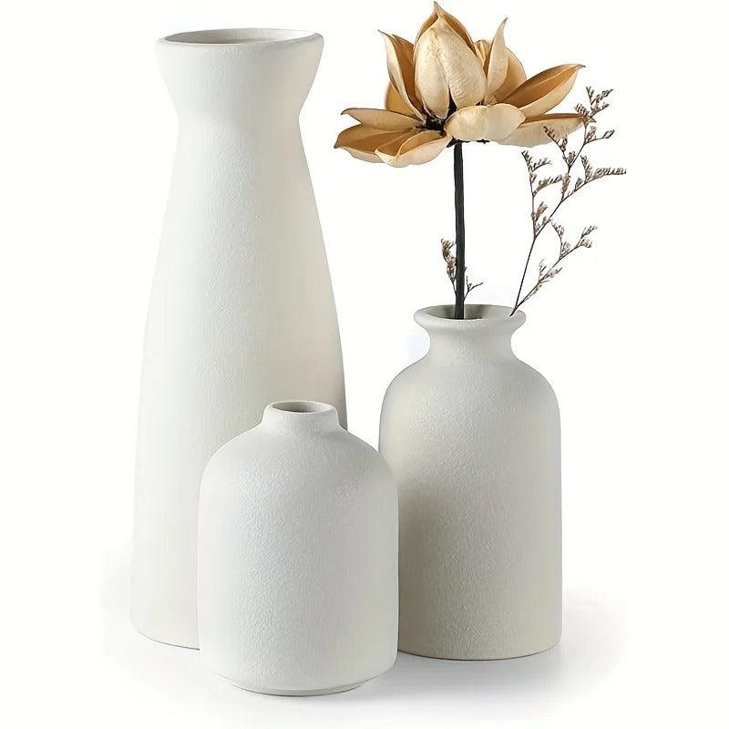 3 x Nordic Flower Vase Set | Ceramic 4