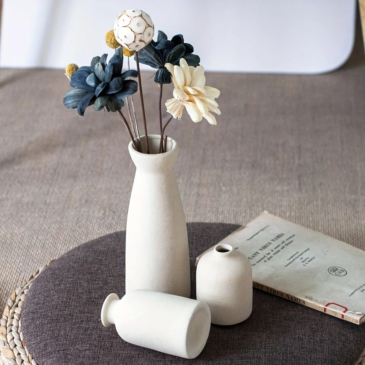 3 x Nordic Flower Vase Set | Ceramic 2