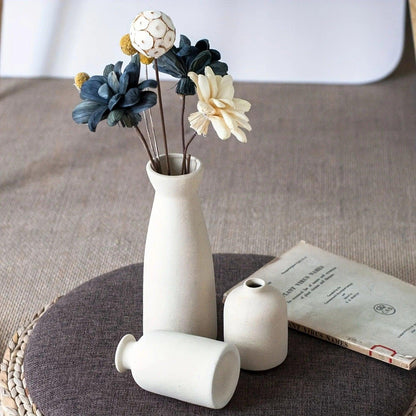 3 x Nordic Flower Vase Set | Ceramic 2