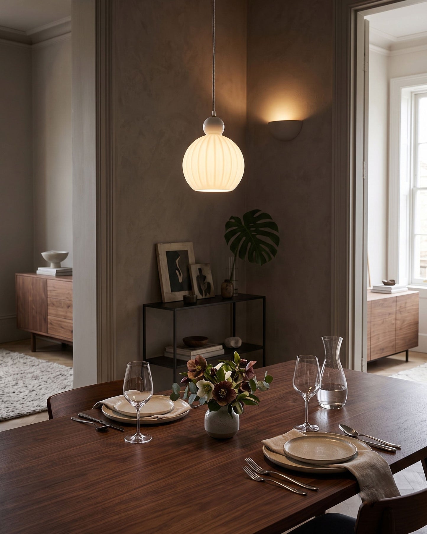 Romilly Ribbed Pendant Light 6