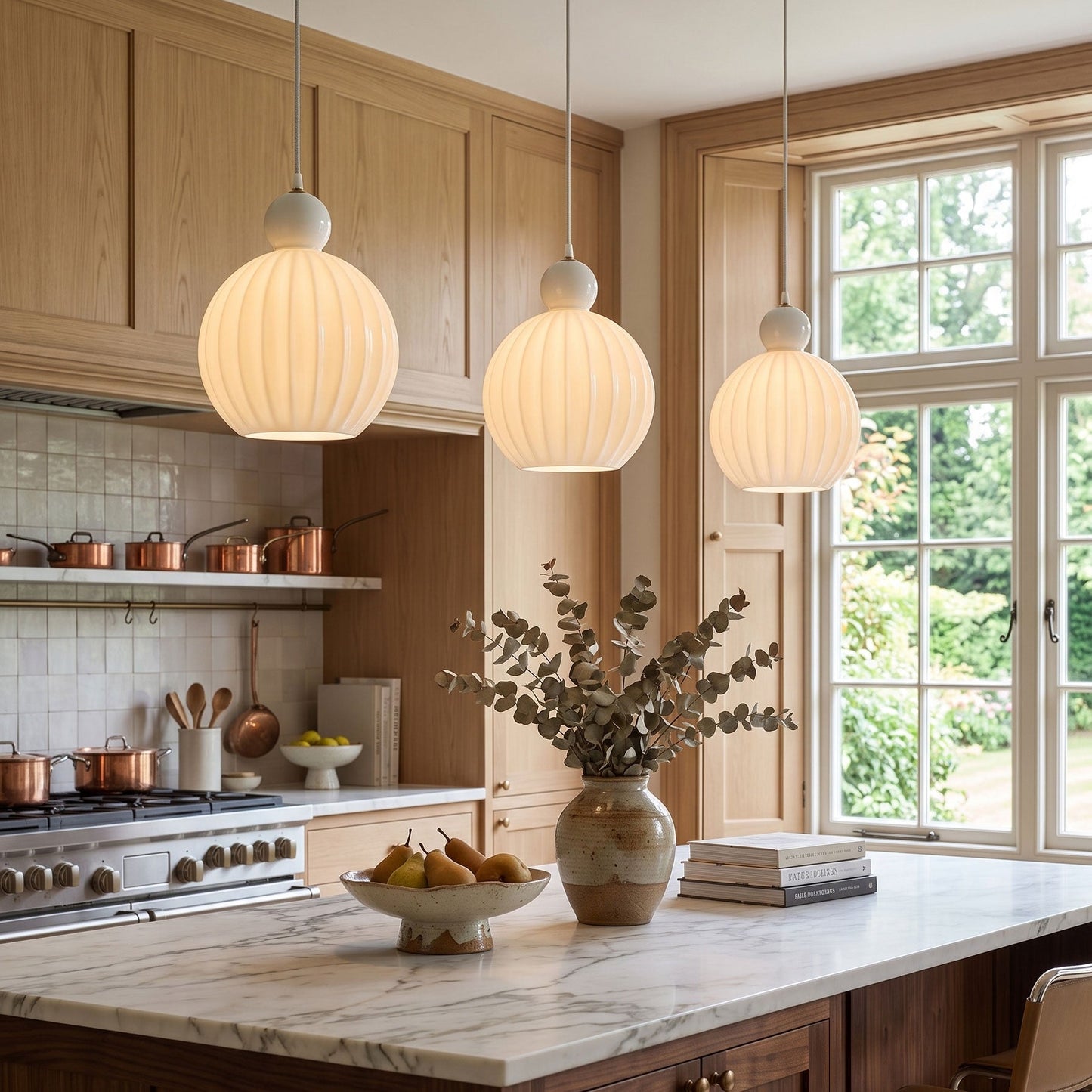 Romilly Ribbed Pendant Light 2