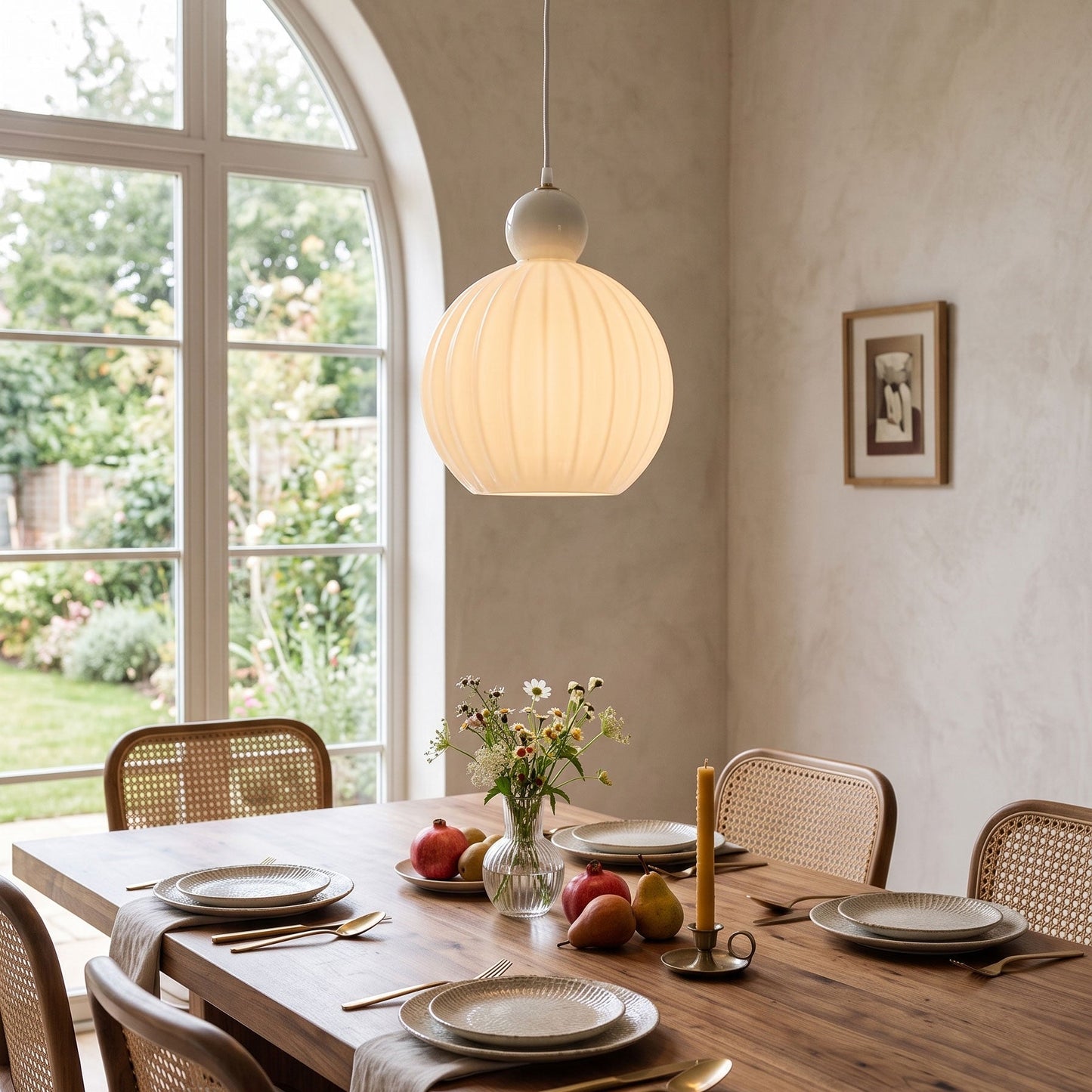 Romilly Ribbed Pendant Light 3