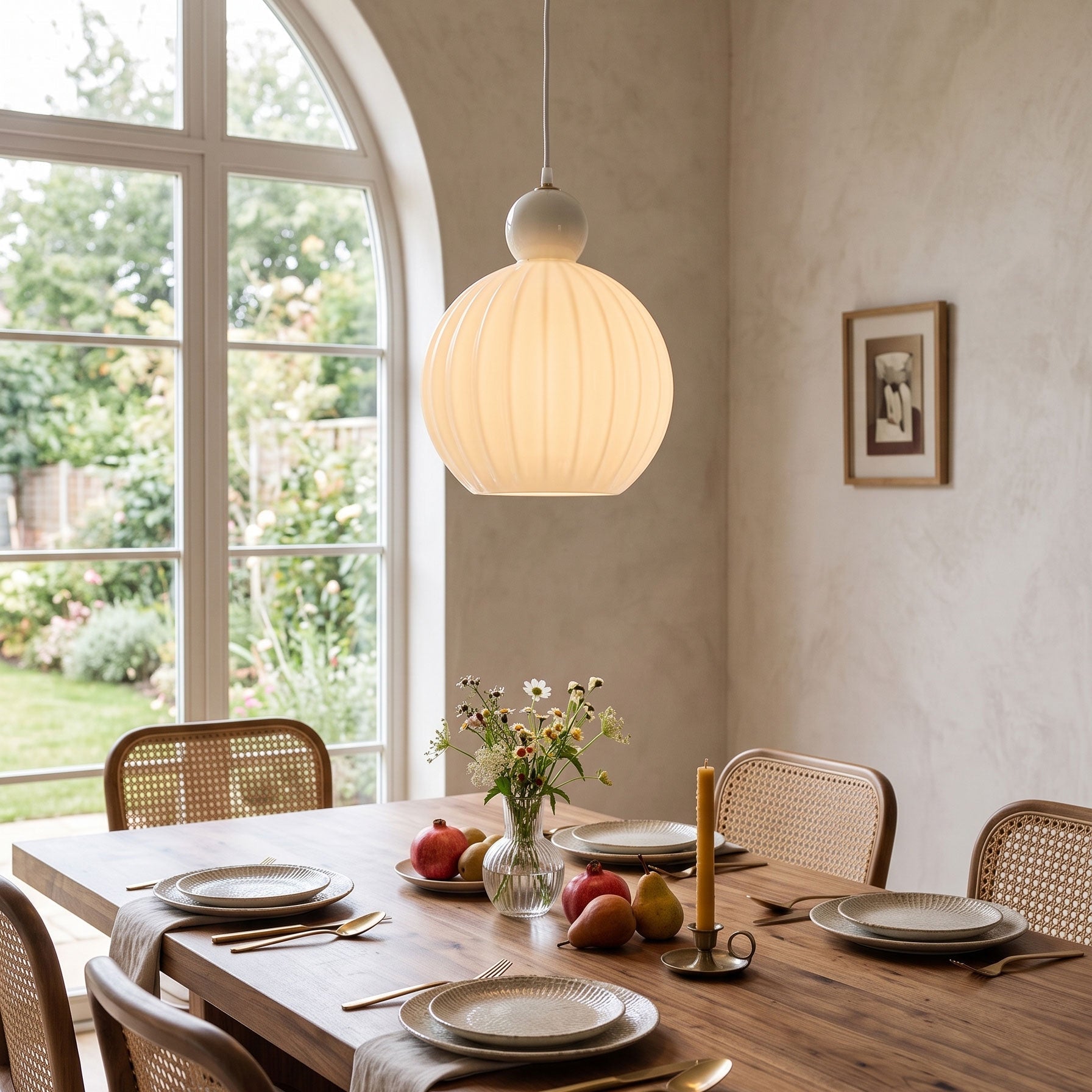 Romilly Ribbed Pendant Light 3