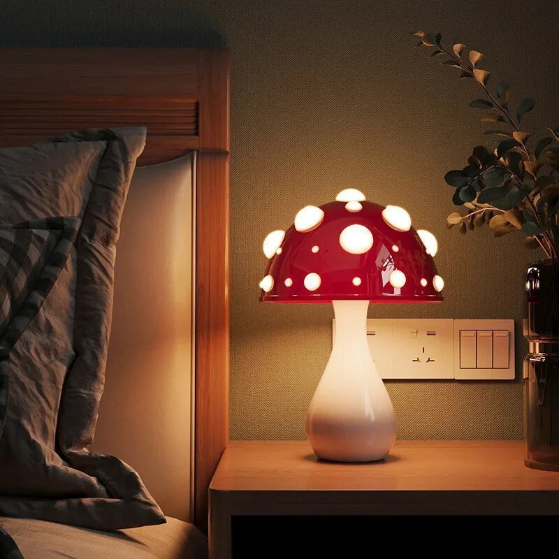 LED Mushroom Table Lamp | Modern Amanita-Inspired Light 1