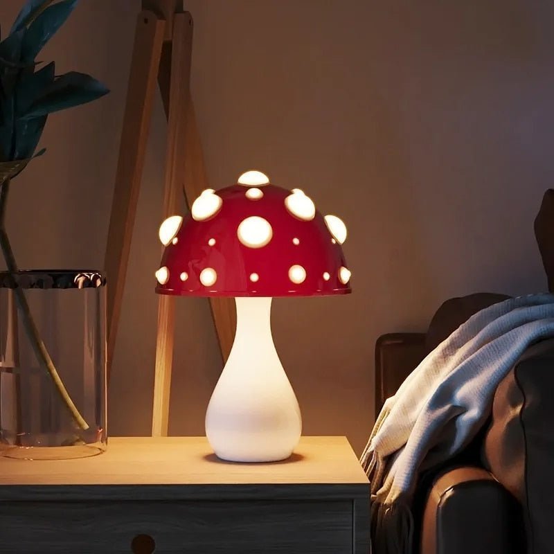 LED Mushroom Table Lamp | Modern Amanita-Inspired Light 4