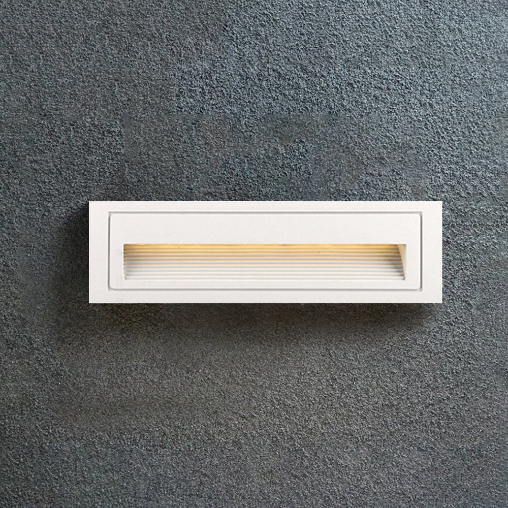 Ray Modern Metal Square Outdoor Deck/Step Light, Black 10