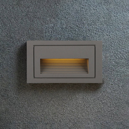 Ray Modern Metal Square Outdoor Deck/Step Light, Black 11