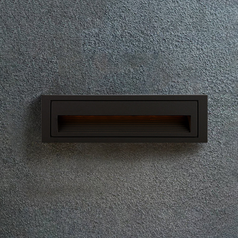 Ray Modern Metal Square Outdoor Deck/Step Light, Black 13