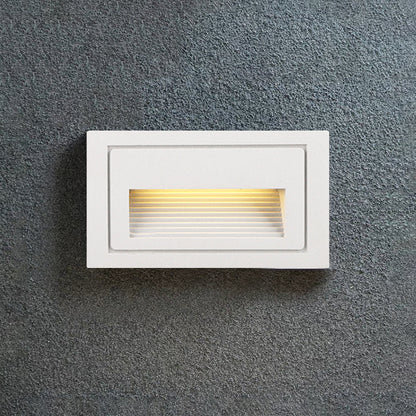 Ray Modern Metal Square Outdoor Deck/Step Light, Black 15