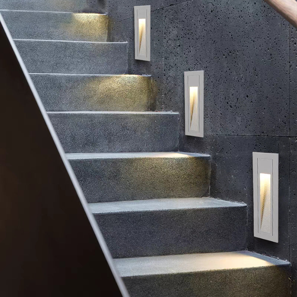 Ray Modern Metal Square Outdoor Deck/Step Light, Black 3
