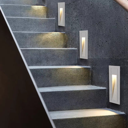 Ray Modern Metal Square Outdoor Deck/Step Light, Black 3