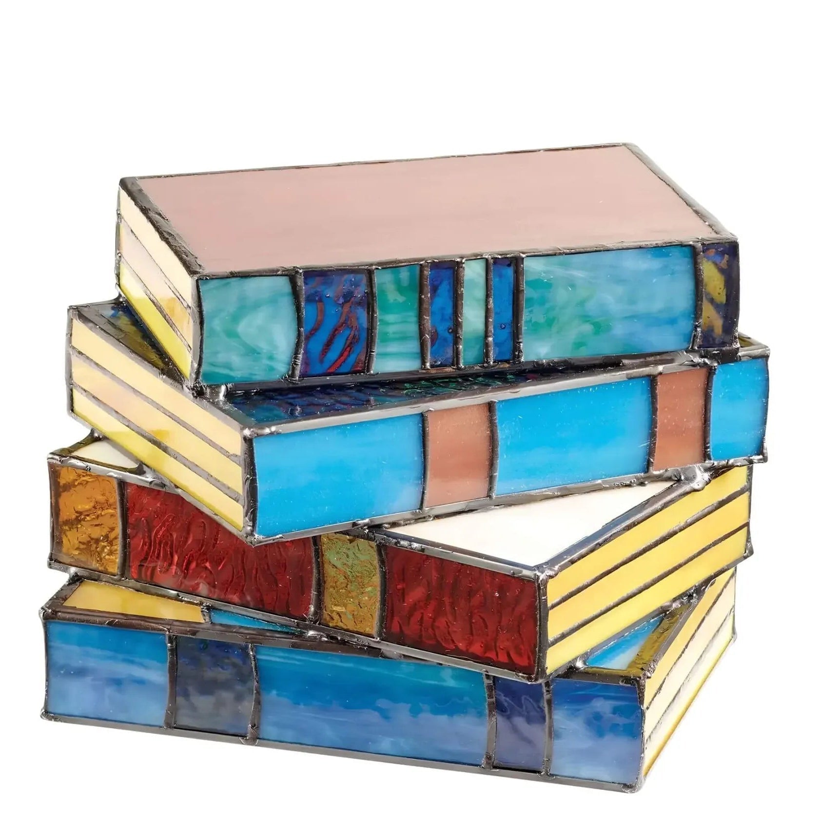 Stained Glass Book Lamp | Handcrafted Art Lighting 2