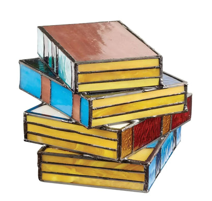 Stained Glass Book Lamp | Handcrafted Art Lighting 3