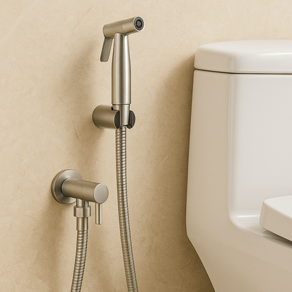 Skanto | Stainless Steel Bidet Sprayer – Wall-Mounted with Adjustable Spray 1