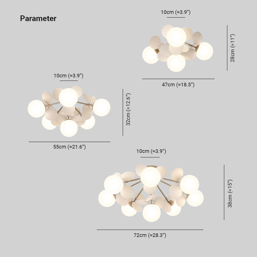 Arisha Modern Beautiful Ceiling LED Chandeliers Acrylic Glass 4