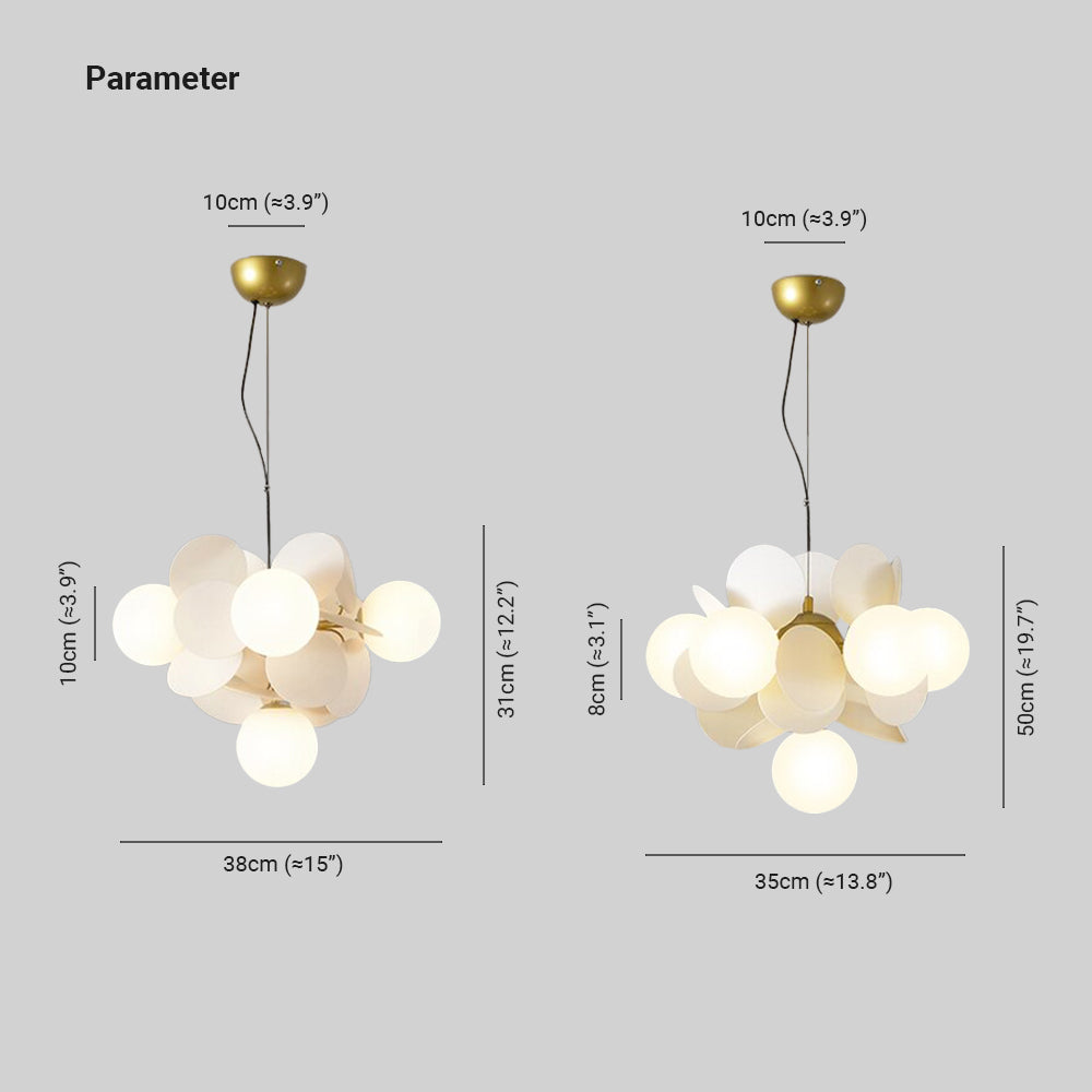 Arisha Modern Beautiful Ceiling LED Chandeliers Acrylic Glass 6