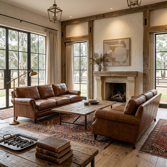 Elara Haus Stylish Heritage-Style Intricate Patterned Rug for Large Living Rooms