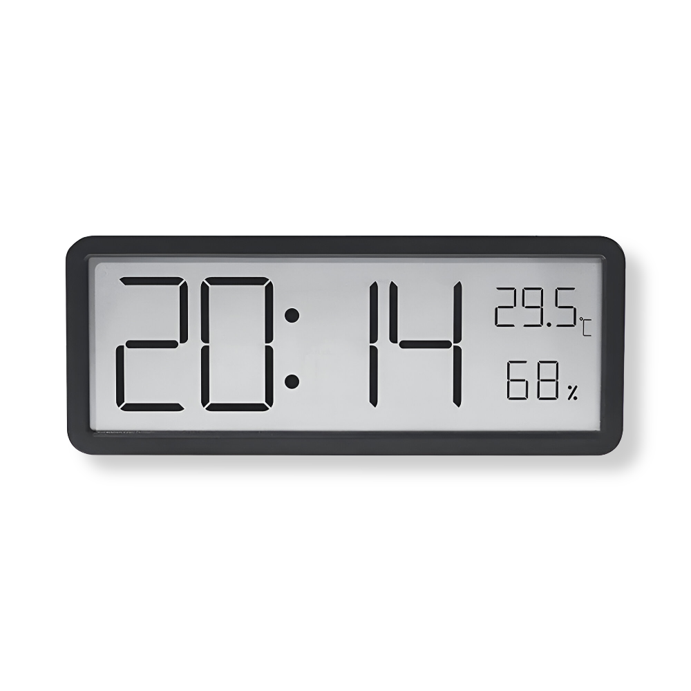 Ione - Digital LED Wall Clock with Temperature and Humidity 0