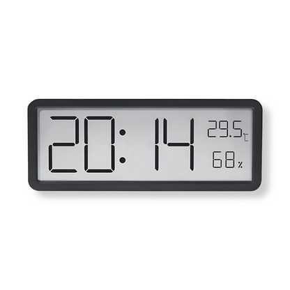 Ione - Digital LED Wall Clock with Temperature and Humidity 0