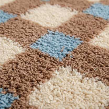 Elara Haus Stylish Nordic Geometric Plush Area Rug