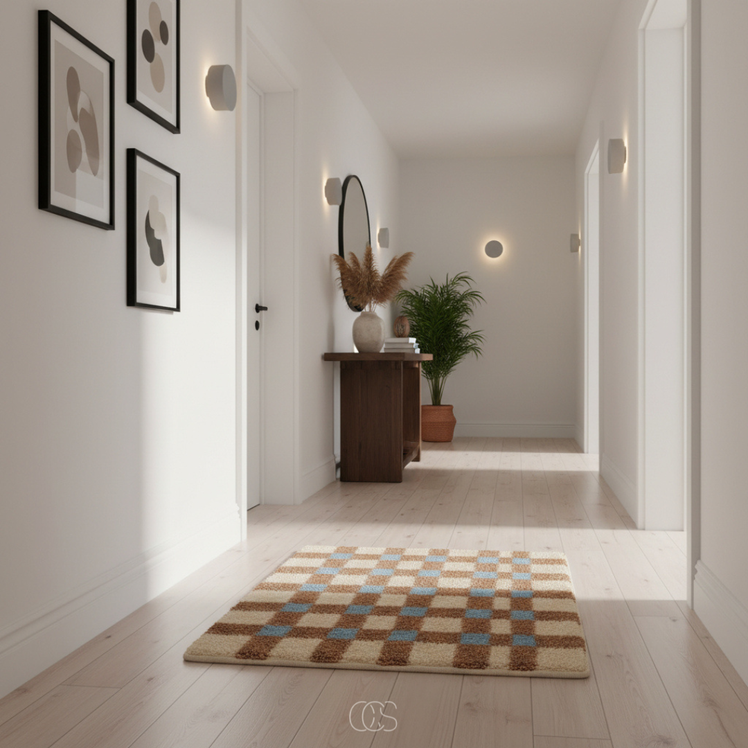 OCS - check Scandinavian rug 3