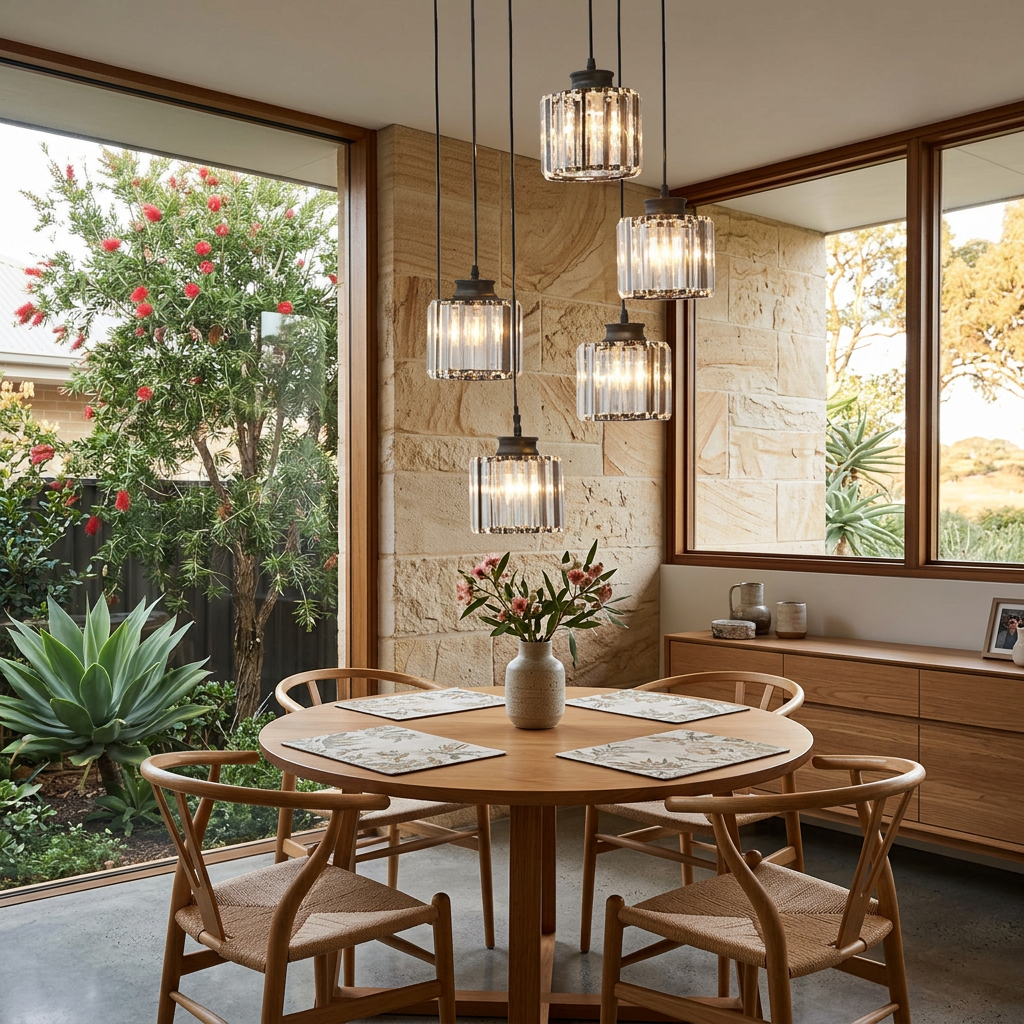 Elara Haus Stylish Nordic-Style Alabaster Chandelier – Minimalist Orbital Glow