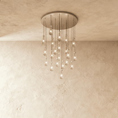 Pulcher Glass Tears Chandelier 9